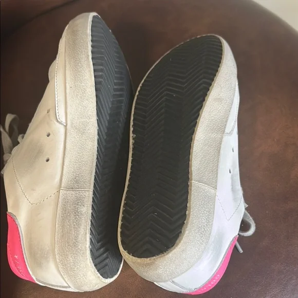Not Golden Goose Women's White and Pink Sneakers - Picture 5 of 5